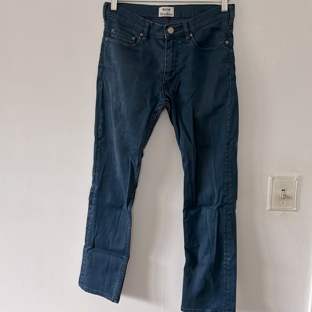 Acne Studios Vega Deep Petrol Jeans